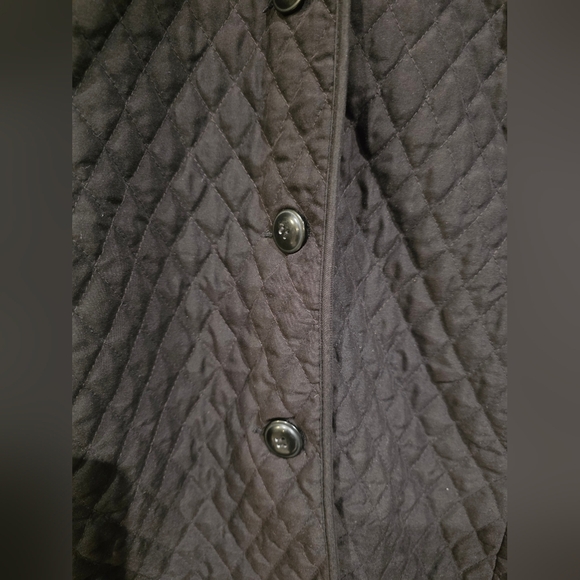 MARVIN RICHARDS Vintage Quilted Black Button Jacket Size Large - Picture 4 of 7